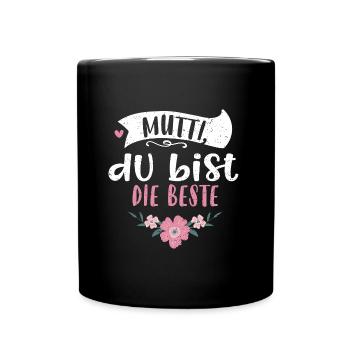 Mummy, you're the best - Full Colour Mug - black - Front