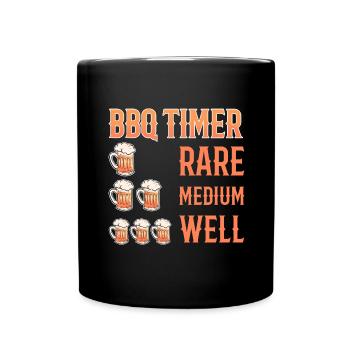 BBQ - Tasse einfarbig - Schwarz - Vorne