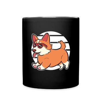 Corgi - Mug uni - noir - Devant