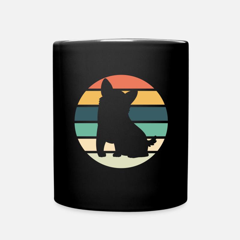Corgi - Tasse einfarbig - Schwarz