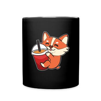 Corgi - Mug uni - noir - Devant