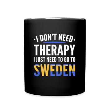 Sweden Swedish - Full Colour Mug - black - Front
