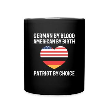 Américain Allemand - Mug uni - noir - Devant