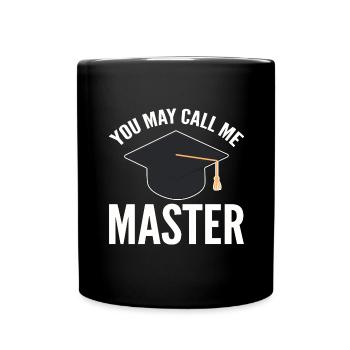 Master's Degree Graduation Ceremony - Full Colour Mug - black - Front