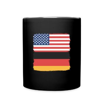 Deutschland - Tasse einfarbig - Schwarz - Vorne
