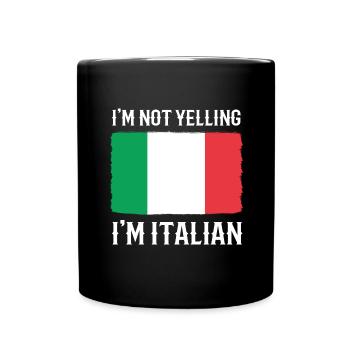 Italy Italia Italian Italian Flag - Full Colour Mug - black - Front