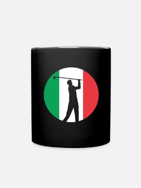 Italie Italie Italien Drapeau italien - Mug uni - noir