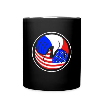 Frankreich - Tasse einfarbig - Schwarz - Vorne