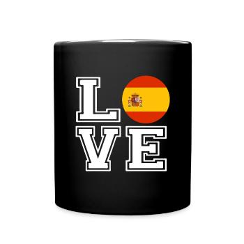 Amour Espagne / Liebe Espagne Pays Pays - Mug uni - noir - Devant