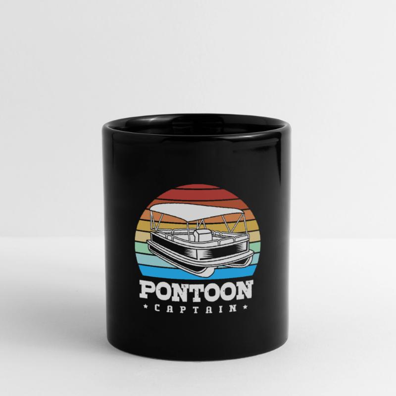 Pontonboot Boot Boote Tasse einfarbig