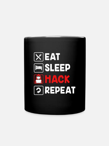 Cyber programmeur cybersécurité Hacker - Mug uni - noir