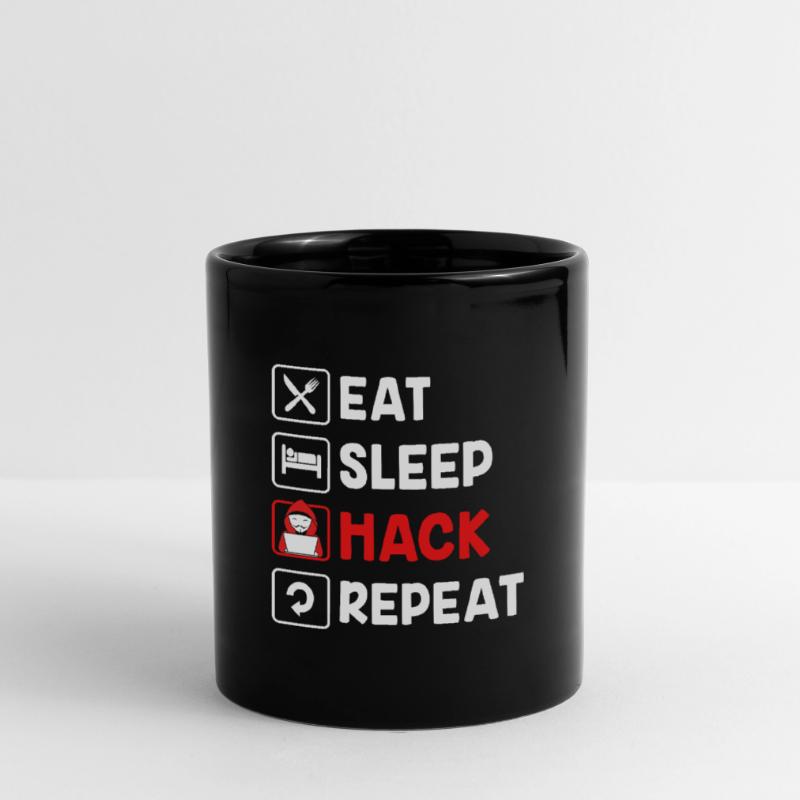 Cybersecurity Cyber Programmierer Hacker Tasse einfarbig