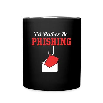 Cybersecurity Cyber Programmer Hacker - Full Colour Mug - black - Front