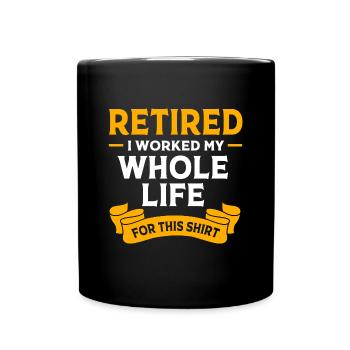Retraité Retraité Retraité - Mug uni - noir - Devant