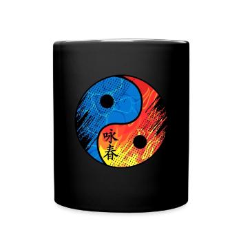 Wing Chun - Full Colour Mug - black - Front