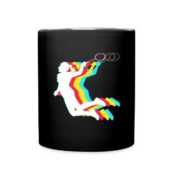Badminton - Full Colour Mug - black - Front
