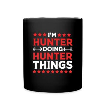 Jäger Jagen - Tasse einfarbig - Schwarz - Vorne