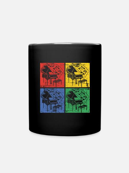 Piano Pop-Art - Mug uni - noir