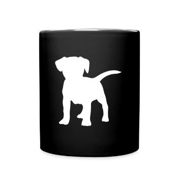 WauWau Dog - Mug uni - noir - Devant