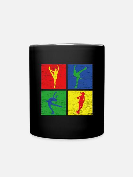 Eiskunstlauf - Tasse einfarbig - Schwarz