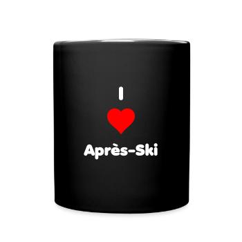 I LOVE APRÈS-SKI - Tasse einfarbig - Schwarz - Vorne