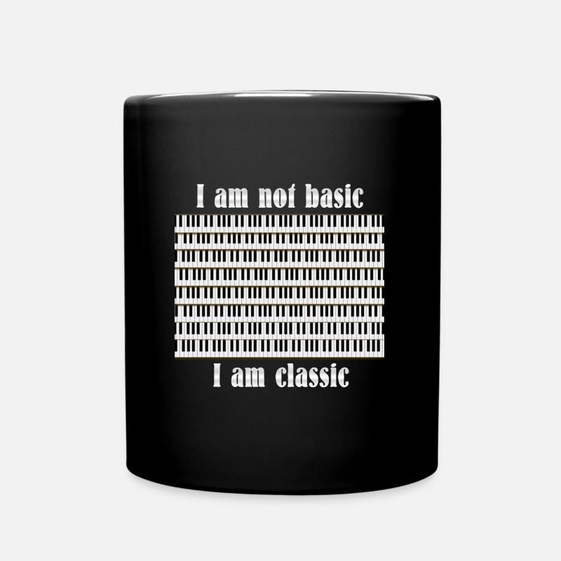 Cadeau pour les pianistes de piano classique - Mug uni - noir