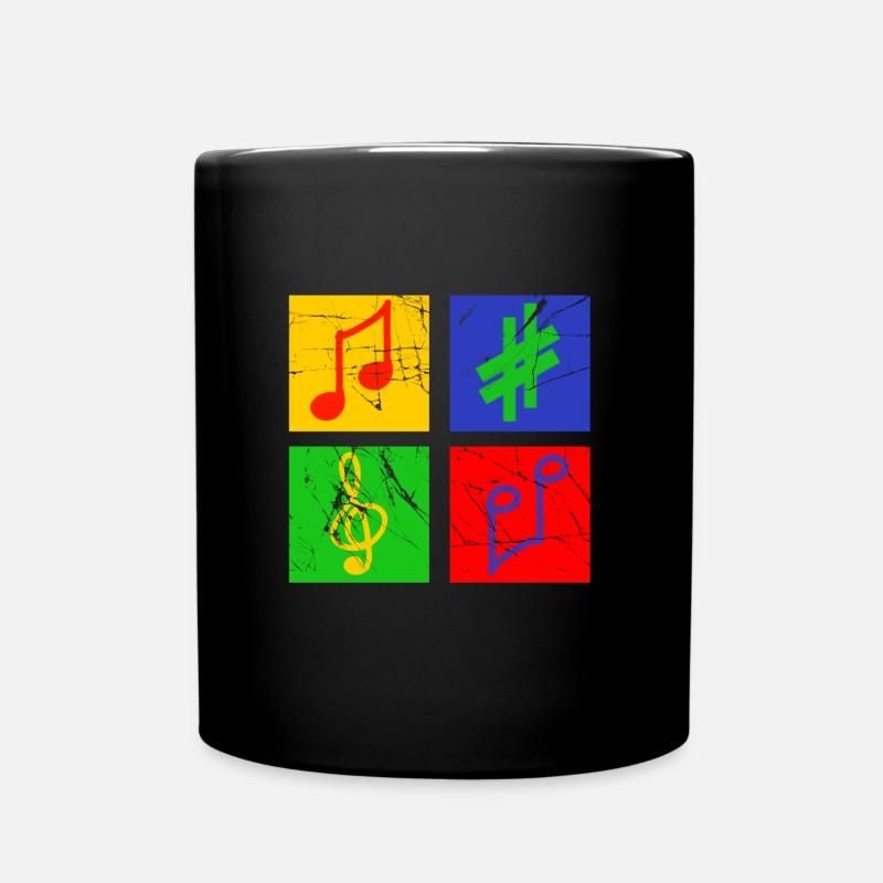 la musique - Mug uni - noir