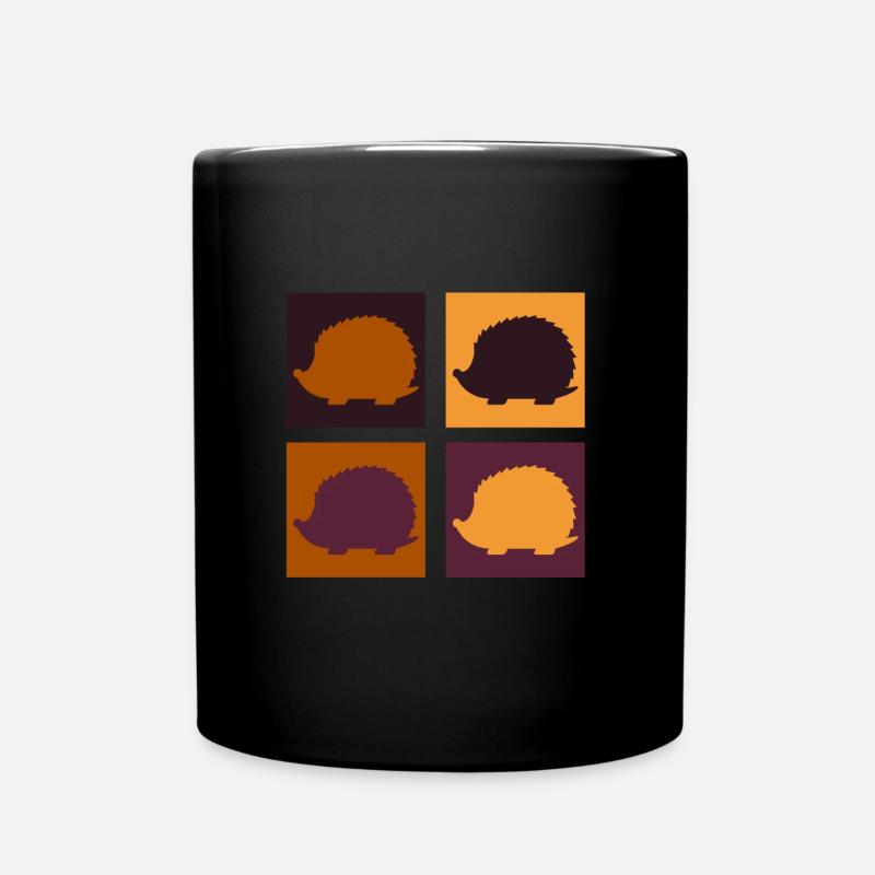 Igel - Tasse einfarbig - Schwarz