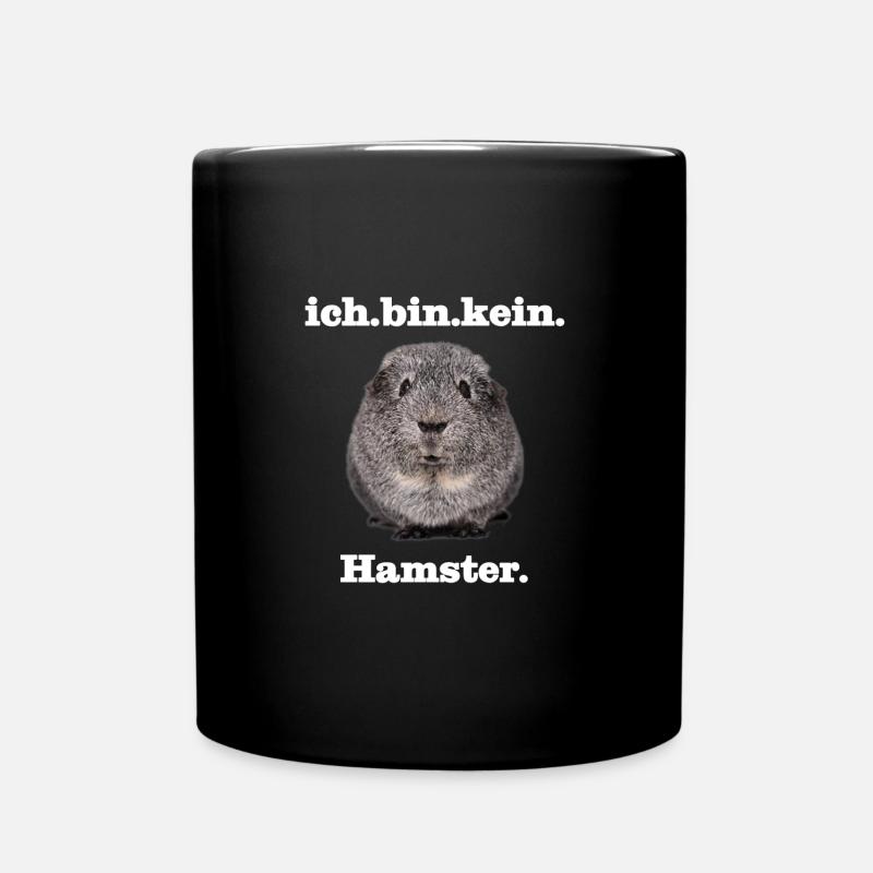 Meerschweinchen - Tasse einfarbig - Schwarz
