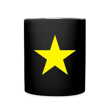 Étoile européenne - Mug uni - noir - Devant