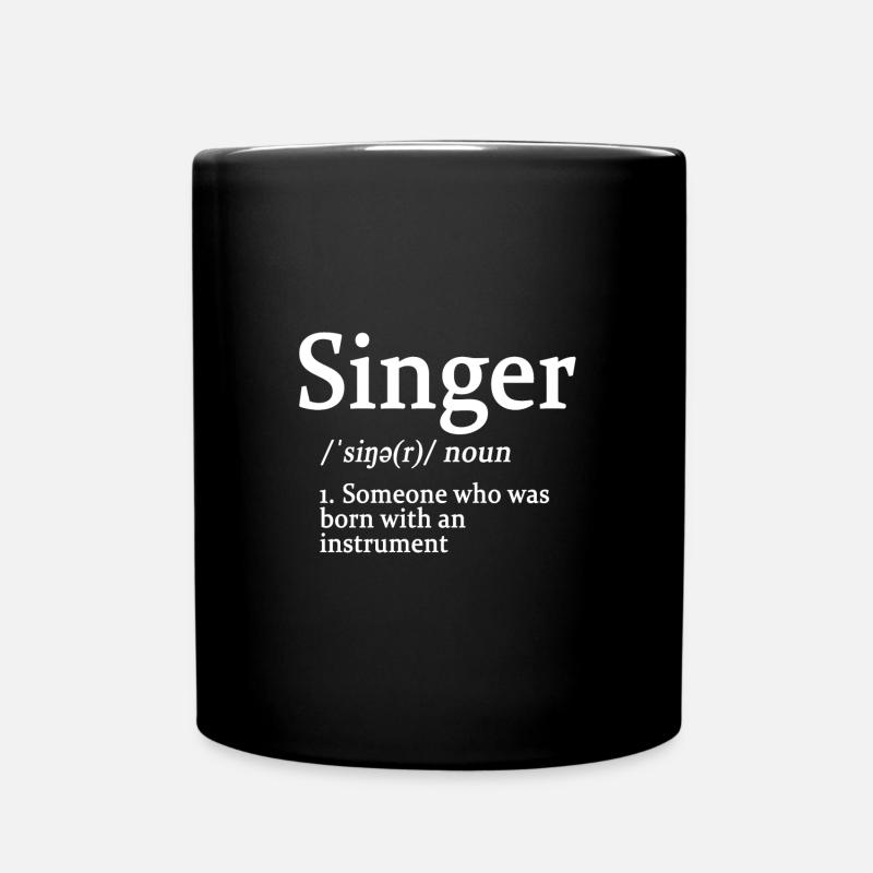 Singer - Full Colour Mug - black