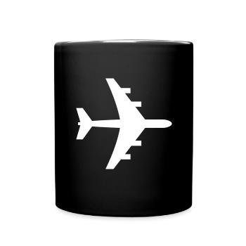 plane - Full Colour Mug - black - Front