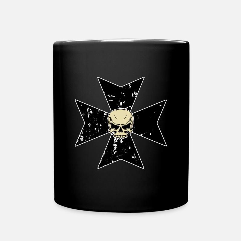 Templerkreuz - Tasse einfarbig - Schwarz