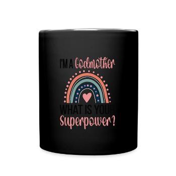 Godmother Mother's Day Proud Godmother Baptism Gift - Full Colour Mug - black - Front
