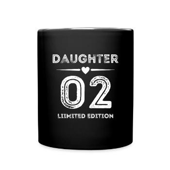 daughter 02 - Tasse einfarbig - Schwarz - Vorne