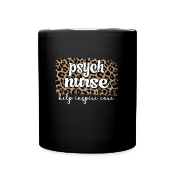 Infirmière psychiatrique Soins psychiatriques - Mug uni - noir - Devant