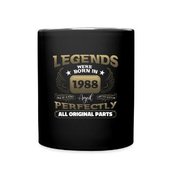 Légende 1988 Cadeau d’anniversaire Mesdames et Messieurs - Mug uni - noir - Devant