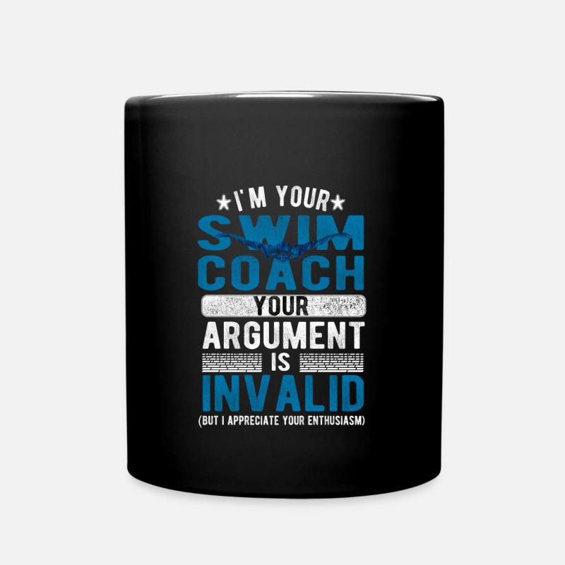 Schwimmtrainer Trainer Schwimmverein Schwimmcoach - Tasse einfarbig - Schwarz