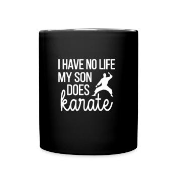 Meilleur cadeau de maman de karaté Fière maman de karaté - Mug uni - noir - Devant