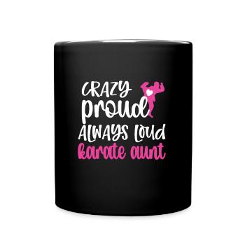 Meilleur cadeau de tante de karaté Tante fière de karaté - Mug uni - noir - Devant
