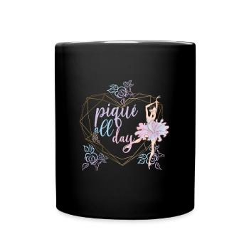 Balletttänzerin Ballerina Balletttanz Tänzerin - Tasse einfarbig - Schwarz - Vorne