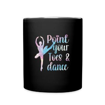 Balletttänzerin Ballerina Balletttanz Ballerina - Tasse einfarbig - Schwarz - Vorne