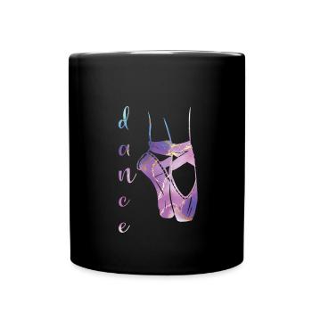 Balletttänzerin Ballerina Balletttanz Ballerina - Tasse einfarbig - Schwarz - Vorne