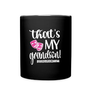 Proud Theatre Grandmother Theatre Actor Grandma - Full Colour Mug - black - Front