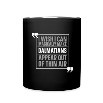 Dalmatian Dog - Full Colour Mug - black - Front