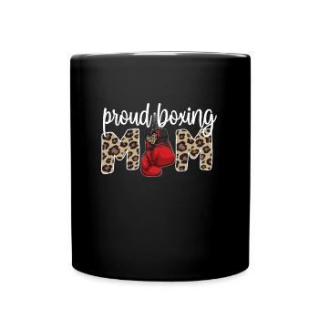 Boxmama Proud Boxing Mother From Boxer Mama Gift - Full Colour Mug - black - Front