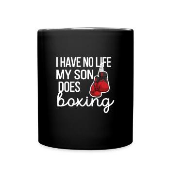 Cadeau de maman de boxe Maman de boxe fière de Boxer Mama - Mug uni - noir - Devant