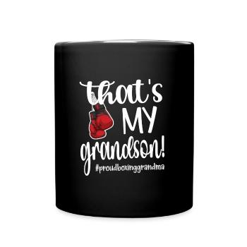 Boxoma fier boxe grand-mère boxeur grand-mère cadeau - Mug uni - noir - Devant