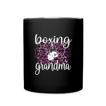 Boxoma Coffret Cadeau Grand-mère Fière Boxer Grand-mère - Mug uni - noir - Devant