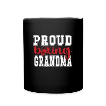 Boxoma Coffret Cadeau Grand-mère Fière Boxer Grand-mère - Mug uni - noir - Devant